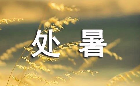 處暑節(jié)氣句子