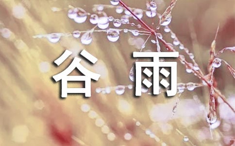 關(guān)于谷雨作文