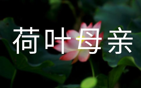 《荷葉母親》教案