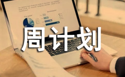 一周總結下周計劃簡短